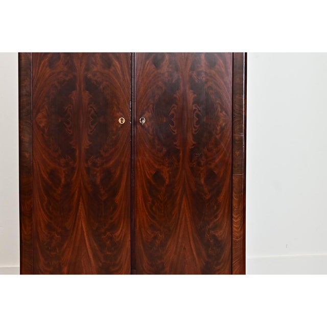 French French 19th Century Petite Mahogany Louis Philippe Armoire For Sale - Image 3 of 10