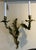 Antique Pair French 19th Century Louis XV Gilt Bronze Two Light Wall Sconces For Sale In Miami - Image 6 of 18