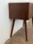 Walnut Entry Console Table With Drop-Down Storage Compartment Vintage Mid-Century Modern 1960s For Sale - Image 10 of 13