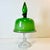 Hollywood Regency 1970s Vintage Italian Boho Chic Hollywood Regency Murano Glass Cloche Over a Cake Stand - 2 Piece Set For Sale - Image 3 of 14