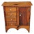 Early American Style Stained Pine Side Chest Cabinet For Sale