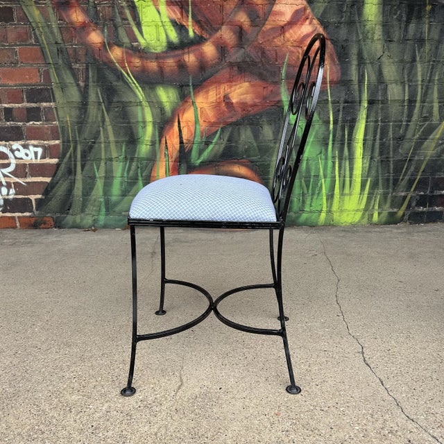 Black Salterini Outdoor Dining Chairs Set of 4 For Sale - Image 8 of 12