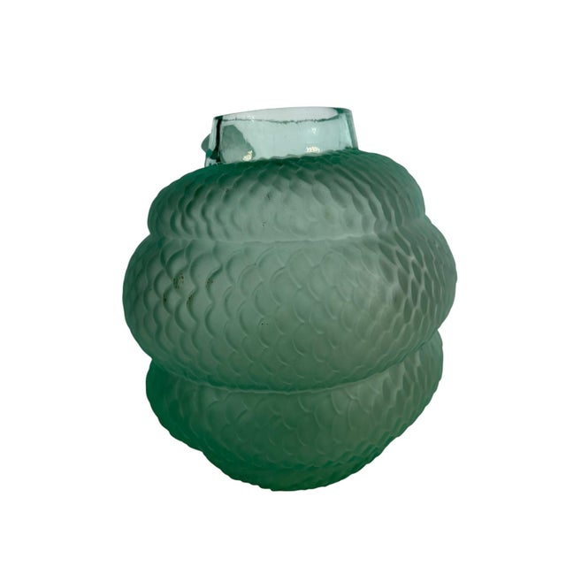 Lalique Style Glass Snake Vase For Sale - Image 4 of 6
