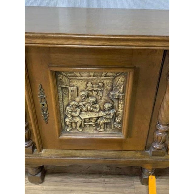 Belgian Mechelen/Malines — Neo-Renaissance / Flemish Renaissance Revival, C. 1880–1900 Antique Belgium Carved Sideboard For Sale - Image 4 of 4
