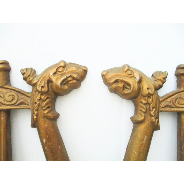 1950s Cast Aluminum Music Lyres Vintage A Pair of 2 Chairish