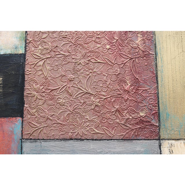 Jodi Reeb-Myers Nature's Music Abstract Mixed-Media & Collage on Canvas Artwork For Sale - Image 12 of 18