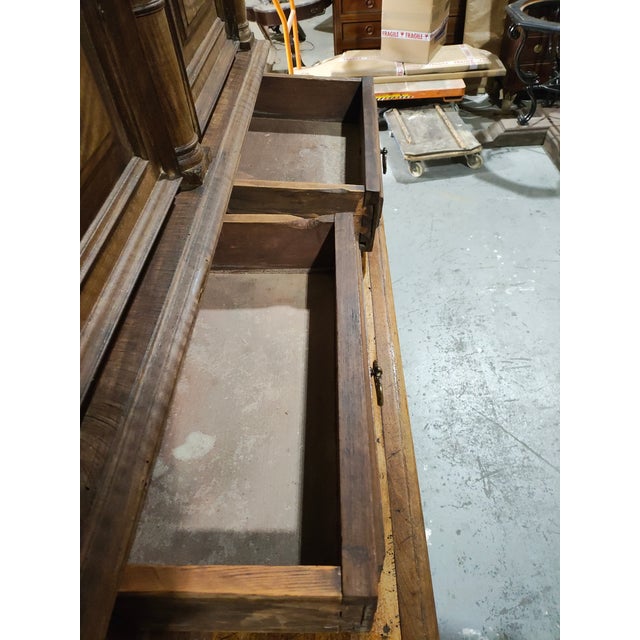 18th Century French Provincial Walnut Buffet À Deux Corps, Renaissance Style, Circa 1760 For Sale - Image 16 of 18