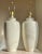 Casual Lamps of California Pair of Casual Lamps of California 1988 Etched Post Modern Ceramic Lamps For Sale - Image 4 of 12