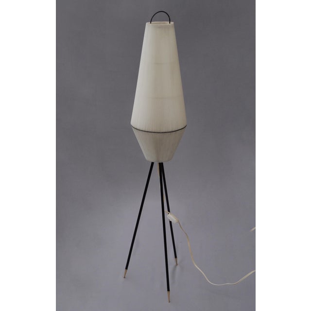 Mid-Century Tripod Floor Lamp attributed to Aro-Leuchte, Germany. 1960s For Sale - Image 6 of 11