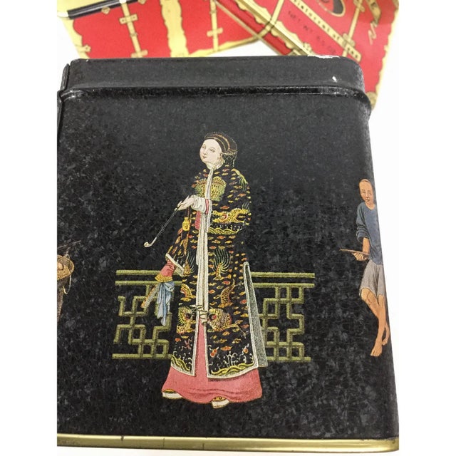 Vintage Tin Tea Canisters - Set of 3 For Sale In Portland, ME - Image 6 of 11