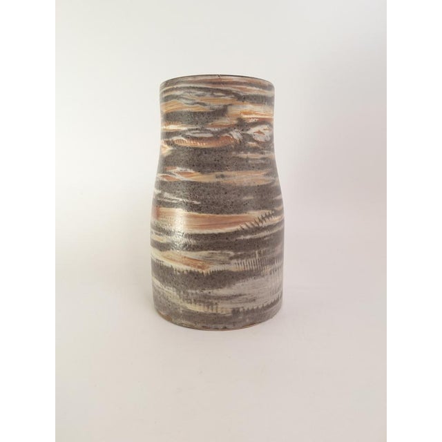 Unique vase designed by Mari Simmulson for Upsala-Ekeby, Sweden, most likely dating from the 1960s. The vase features an...