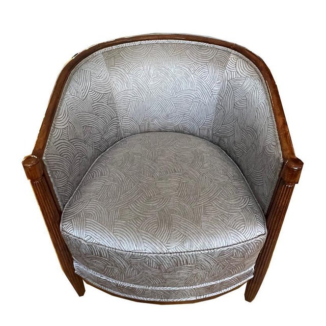 Pair of Art Deco Bergères For Sale - Image 6 of 11