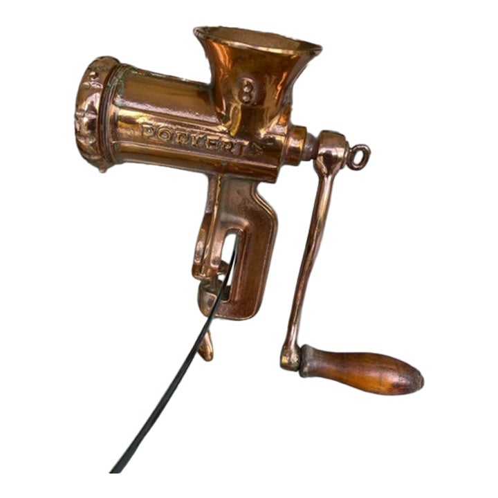 Vintage Copper Porkert Meat Grinder Chairish