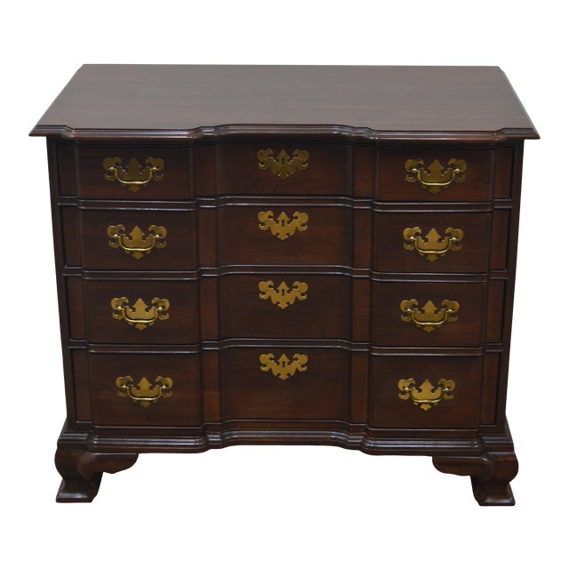 Ethan Allen Cherry Block Front Bachelor Chest Chairish