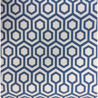 Soho Honeycomb Navy Wallpaper - Set of 3 For Sale