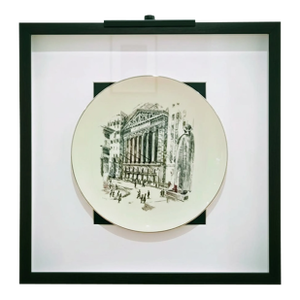 Framed Lenox “Home of the New York Stock Exchange” Plate – Delaware Fund Series
