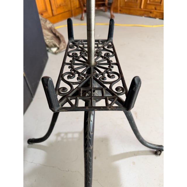 19th Century 19th Century Victorian Book/Music Stand, in Oak and Iron For Sale - Image 5 of 7