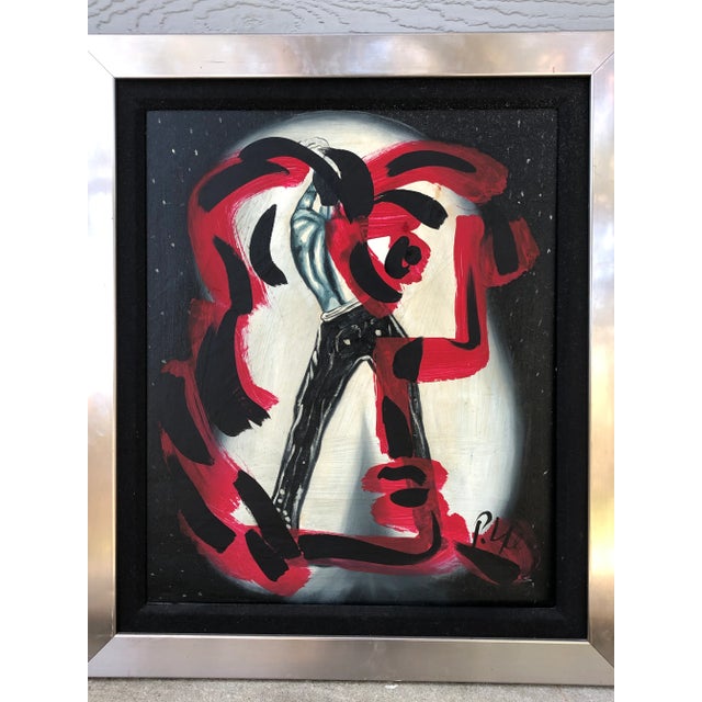 Abstract Peter Robert Keil 'Homage to Freddy Mercury' Oil Painting on Canvas For Sale - Image 12 of 12