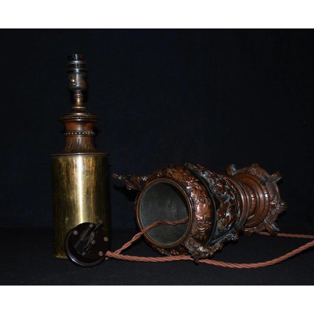 French Napoleon III Bronze Putti Urn Table Lamp by Léopold Oudry, 1870 For Sale - Image 15 of 18