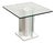Italian White Marble Square Side Table with Lighting Option, Italy, 1970s For Sale