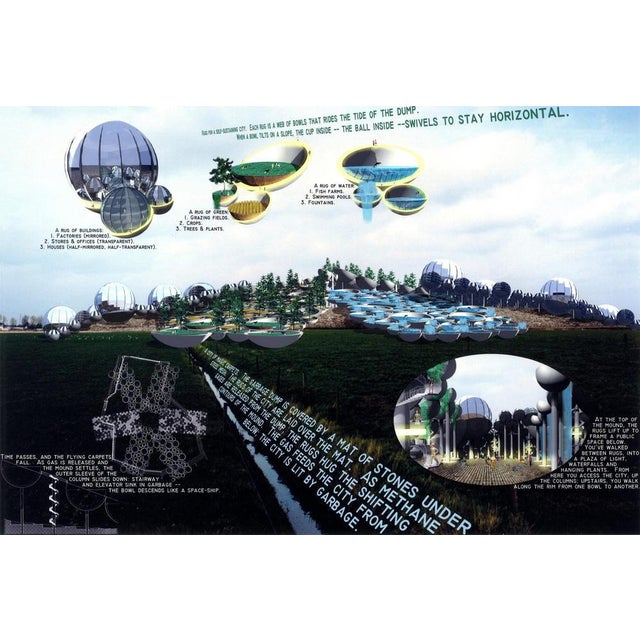 Vito ACCONCI The city that rides a garbage dump, 1999 Lithograph on guarro paper signed and numbered by the artist Edition...