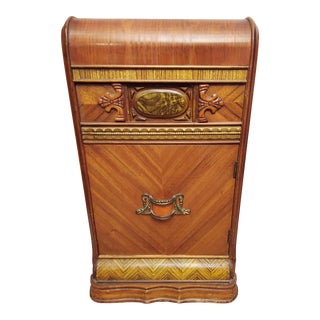 1930s Art Deco Waterfall Nightstand For Sale