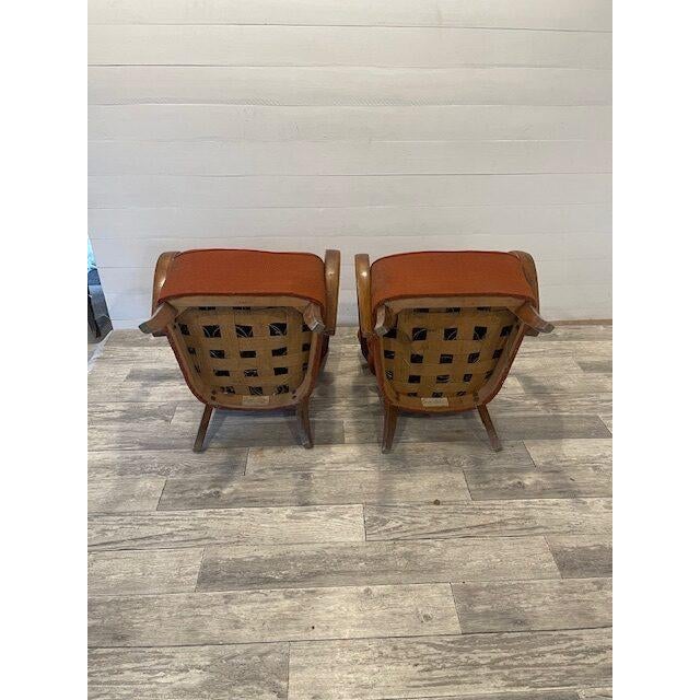 1930s Vintage Model H-237 Relax Chairs from Halabala, 1930s, Set of 2 For Sale - Image 5 of 7