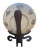 Impressive large-scale Chinese porcelain charger featuring a richly detailed imperial portrait surrounded by an elaborate...