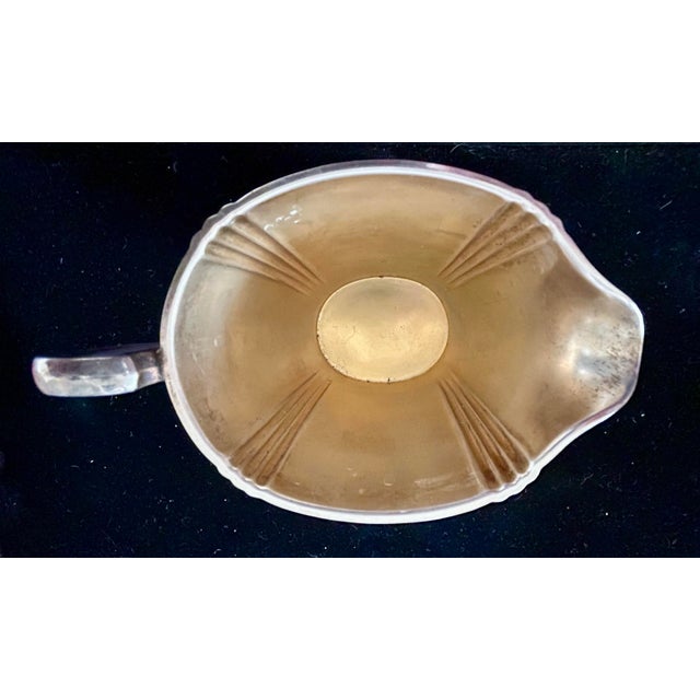 Mid 20th Century Art Deco Silver Cream and Sugar For Sale - Image 5 of 8