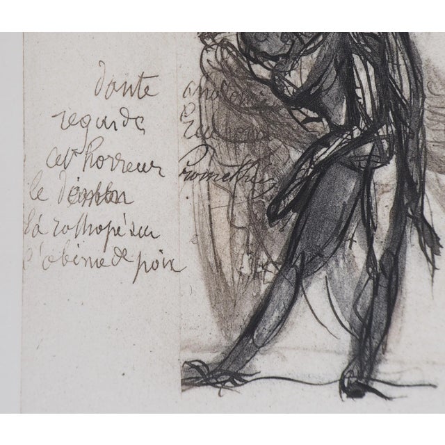 After Auguste Rodin, Demon Showing a Shadow Fallen in the Pitch, Engraving For Sale - Image 4 of 6