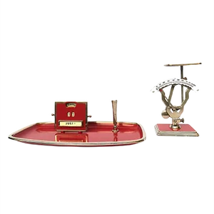 Vintage Letter Scale and Writing Set from Jakob Maul, Set of 2