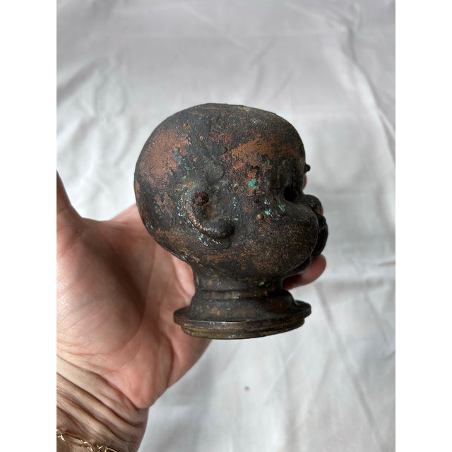 Antique Bronze, Baby Doll Head Mold For Sale - Image 4 of 12