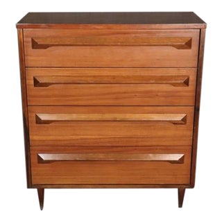 Mid 20th Century Mid-Century Tall Chest of Drawers For Sale