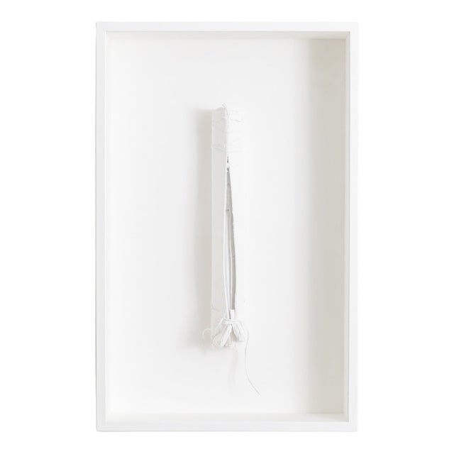 Rune Hagberg, White Swedish Abstract Wall Art Sculpture, 1970s, Mixed Media For Sale