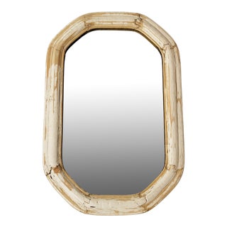 Small Antique Rustic Frame Wall Mirror For Sale