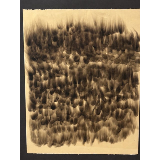 Black Angelo Monserat “Austerity Policies 5,” Smoke on Paper, Circa 2014 For Sale - Image 8 of 16
