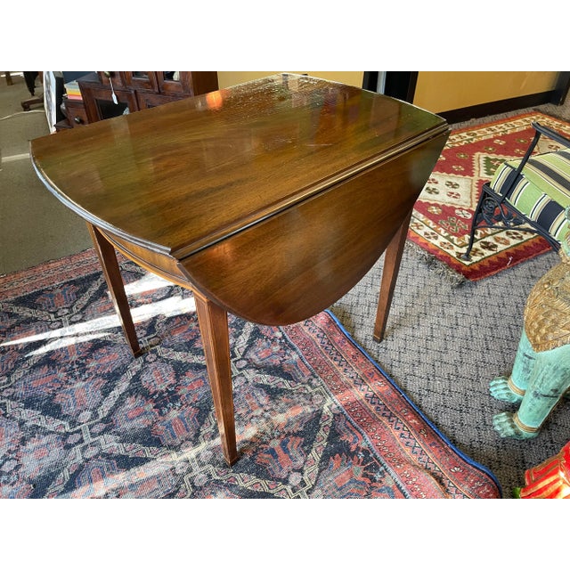 1970s Kittinger Drop Leaf Table Colonial Williamsburg For Sale - Image 5 of 10