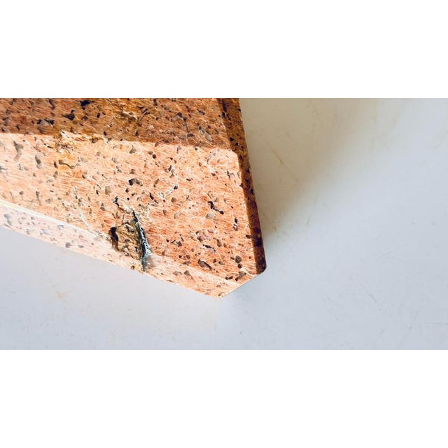 Le Corbusier Heavy Art Deco Ashtray in Pink Marble, 1960s For Sale - Image 4 of 14