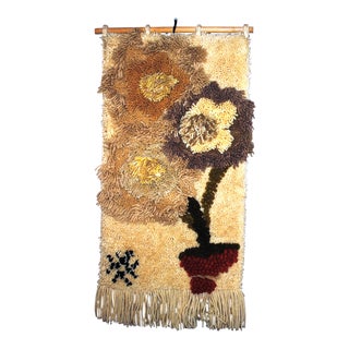 Mid Century Truffula Style Fiber Wall Art For Sale