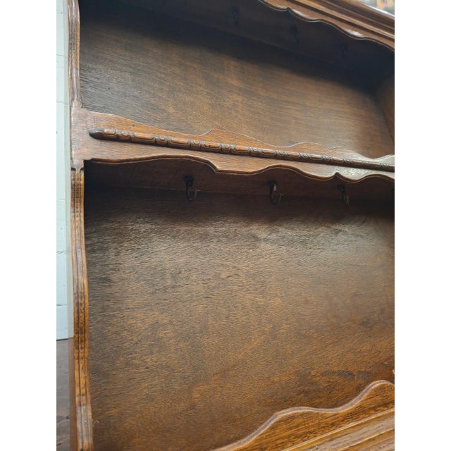 Wood 2 Tier Oak Wall Shelf For Sale - Image 7 of 7