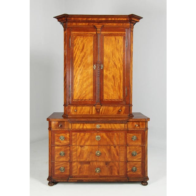 Louis XVI Top Monted Chest with Marquetry, 1780s For Sale - Image 12 of 17