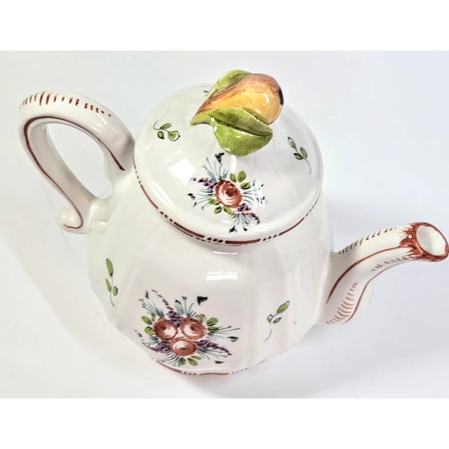 Italian Mojolica Pear Teapot For Sale - Image 6 of 12