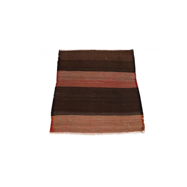 Handwoven vintage decorative mini wool rug from Kars region of Tukey. Approximatelly 45-55 years old. In very good...