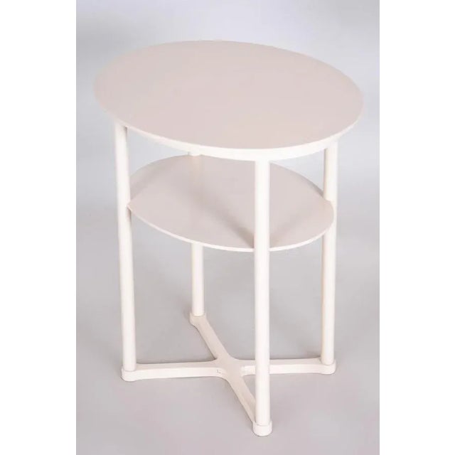 White Small Art Deco Table, Austria, 1910s For Sale - Image 8 of 9