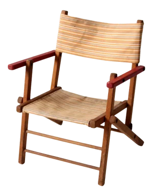 Mid-Century Children's Folding Camp Chair