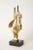 Brass Vintage Brass Abstract Figural Sculpture on Black Granite Base, 1970's For Sale - Image 8 of 9