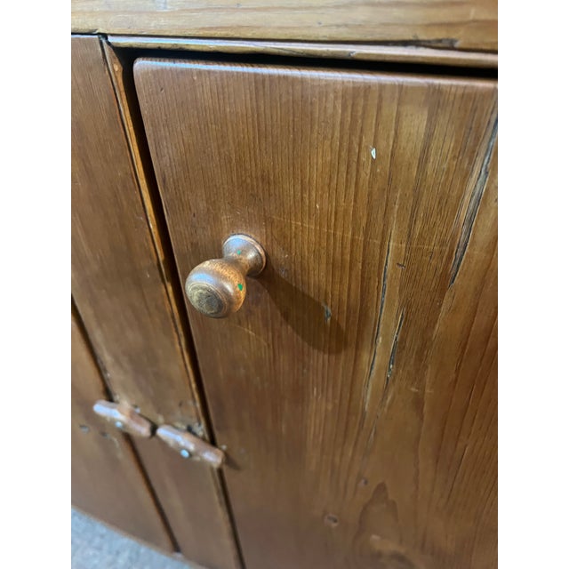 Late 19th Century Primitive Wide Plank Pine Step Back Cupboard For Sale - Image 9 of 12