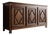 Vintage French Brutalist Diamond-Point Sideboard, 1970s For Sale