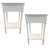 Ivory Faux Bamboo One-Drawer Nightstands – Pair For Sale - Image 8 of 8