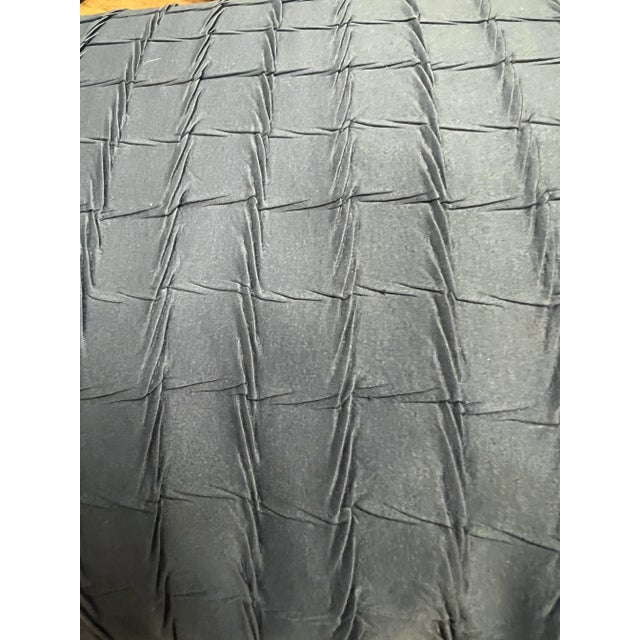 1980s Vintage Blue Feather Pillow by Newport For Sale - Image 5 of 6